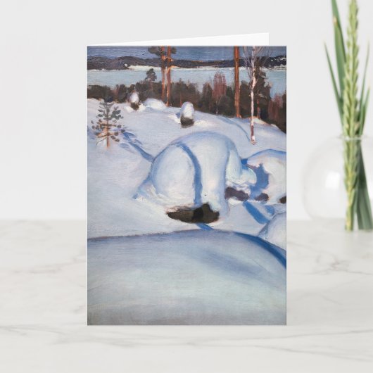 Akseli Gallen-Kallela - Winterlandschap #1 Kaart (Voorkant)