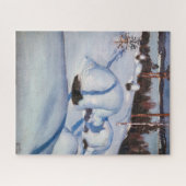 Akseli Gallen-Kallela - Winterlandschap #1 Legpuzzel (Horizontaal)