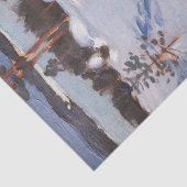 Akseli Gallen-Kallela - Winterlandschap #1 Tissuepapier (Detail)