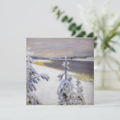 Akseli Gallen-Kallela - Winterlandschap #2 Bedankkaart (Staand voorkant)