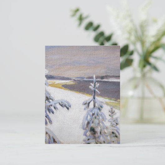 Akseli Gallen-Kallela - Winterlandschap #2 Briefkaart (Staand voorkant)