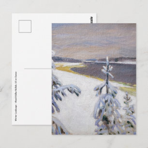 Akseli Gallen-Kallela - Winterlandschap #2 Briefkaart