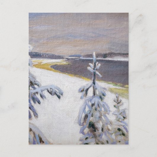 Akseli Gallen-Kallela - Winterlandschap #2 Briefkaart (Voorkant)