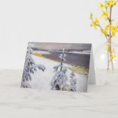 Akseli Gallen-Kallela - Winterlandschap #2 Kaart (Gele Bloem)