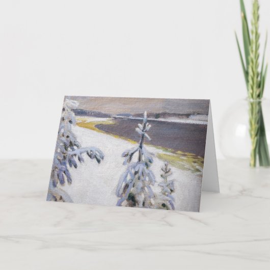 Akseli Gallen-Kallela - Winterlandschap #2 Kaart (Voorkant)