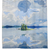 Akseli Gallen-Kallela - Wolken boven een meer Douchegordijn (Voorkant)