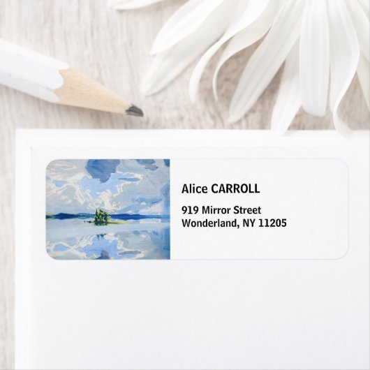 Akseli Gallen-Kallela - Wolken boven een meer Etiket (Insitu)