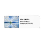 Akseli Gallen-Kallela - Wolken boven een meer Etiket (Voorkant)