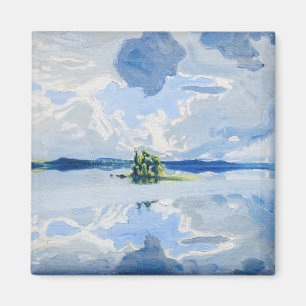Akseli Gallen-Kallela - Wolken boven een meer Magneet