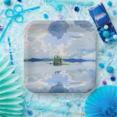 Akseli Gallen-Kallela - Wolken boven een meer Papieren Bordje (Feest)