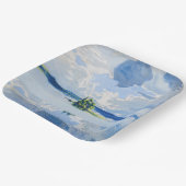 Akseli Gallen-Kallela - Wolken boven een meer Papieren Bordje (Gebogen)