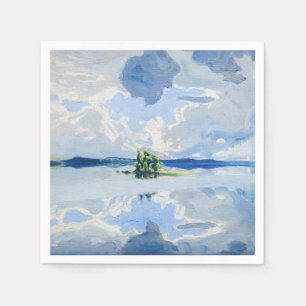 Akseli Gallen-Kallela - Wolken boven een meer Servet