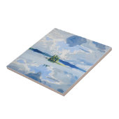 Akseli Gallen-Kallela - Wolken boven een meer Tegeltje (Zijkant)