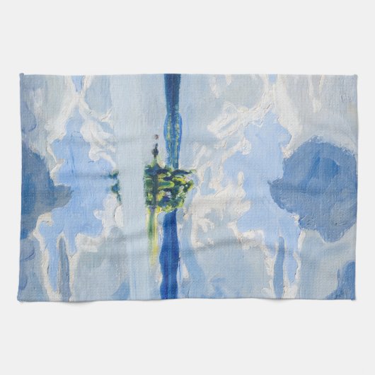 Akseli Gallen-Kallela - Wolken boven een meer Theedoek (Horizontaal)