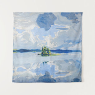 Akseli Gallen-Kallela - Wolken boven een meer Wandkleed