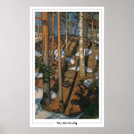 Akseli Gallen-Kallela Zedign Art Poster #18 (Voorkant)