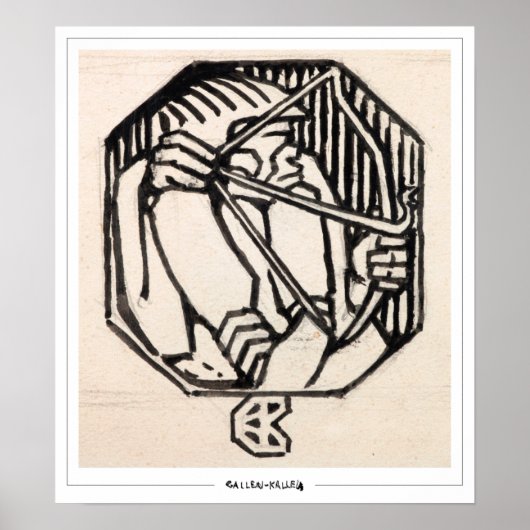 Akseli Gallen-Kallela Zedign Art Poster #226 (Voorkant)