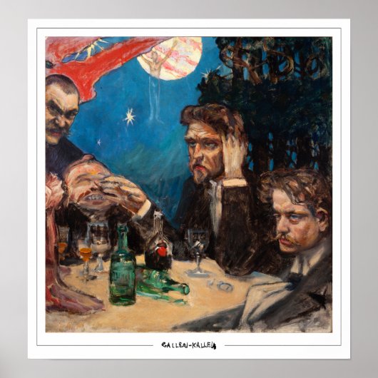 Akseli Gallen-Kallela Zedign Art Poster 3 (Voorkant)