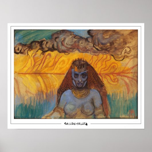 Akseli Gallen-Kallela Zedign Art Poster #343 (Voorkant)