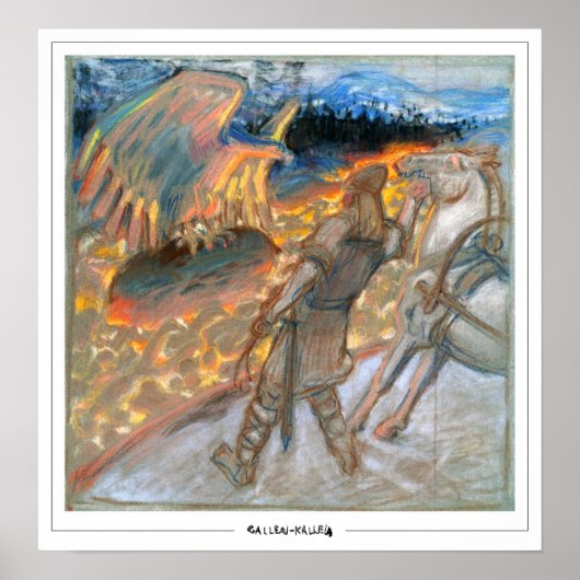 Akseli Gallen-Kallela Zedign Art Poster #355 (Voorkant)