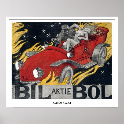 Akseli Gallen-Kallela Zedign Art Poster #433 (Voorkant)