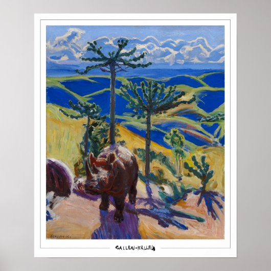 Akseli Gallen-Kallela Zedign Art Poster #9 (Voorkant)