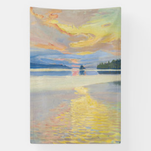 Akseli Gallen-Kallela - Zonsondergang boven het Ru Spandoek