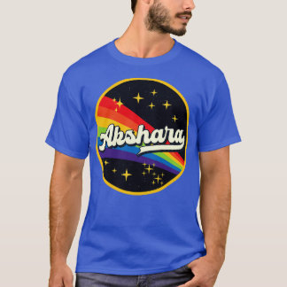 Akshara regenboog in ruimte  stijl t-shirt