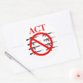 Akte betreffende de controle op Pistolen Ronde Sticker (Envelop)