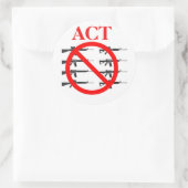 Akte betreffende de controle op Pistolen Ronde Sticker (Tas)