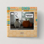 Akte cool vierkante button 5,1 cm (Voorkant)