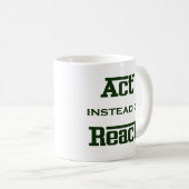 Akte in plaats van React Koffiemok (Voorkant rechts)