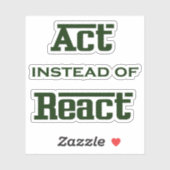 Akte in plaats van React Sticker (Vel)