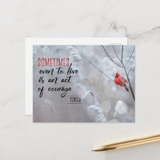 Akte van Courage Briefkaart (Voorkant / Achterkant in situ)