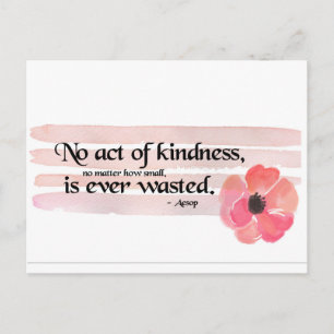 Akte van Kindness Quote Briefkaart