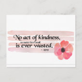 Akte van Kindness Quote Briefkaart (Voorkant)
