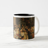 Akte van Moordenaar Defontenay Tweekleurige Koffiemok (Voorkant rechts)