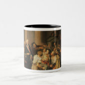 Akte van Moordenaar Defontenay Tweekleurige Koffiemok (Center)