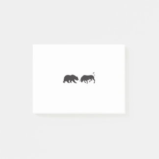 Aktien Bear Bull Börse Post-it® Notes