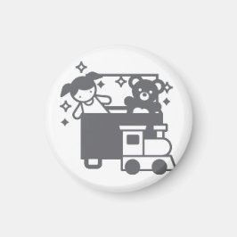 Aktivitäten Button Hausarbeit Spielzeug aufräumen Magneet