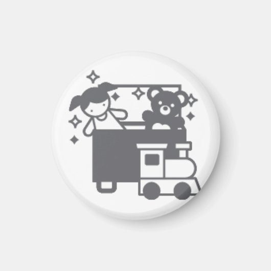 Aktivitäten Button Hausarbeit Spielzeug aufräumen Magneet (Voorkant)