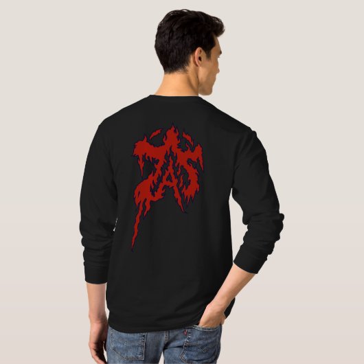 Akumakaze lange mouw t-shirt (Achterkant volledig)
