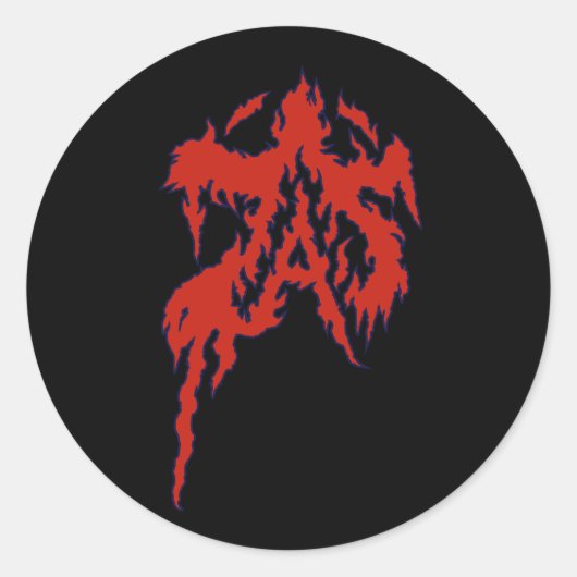Akumakaze Ronde Sticker (Voorkant)