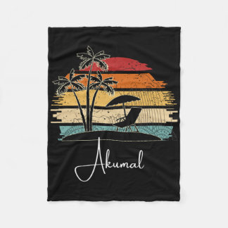  Akumal Beach Lover Palmbomen Lente en S Fleece Deken