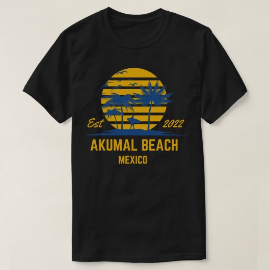 Akumal Beach Mexico 2022 T-shirt (Design voorkant)