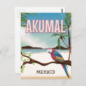 Akumal Mexico Beach Briefkaart (Voorkant / Achterkant)