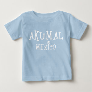Akumal Mexico Design - Baby Fijne Jersey T-Shirt
