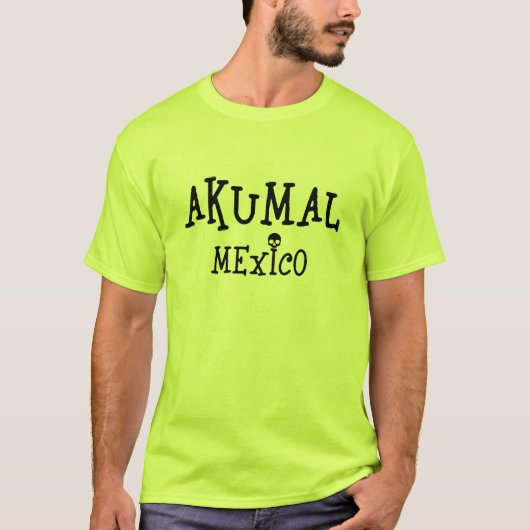 Akumal Mexico Design - Heren Basic T-Shirt (Voorkant)