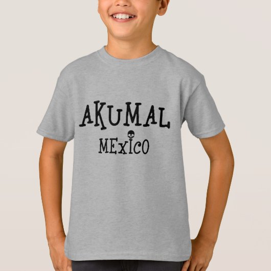 Akumal Mexico Design - Kinderen Basic T-Shirt (Voorkant)