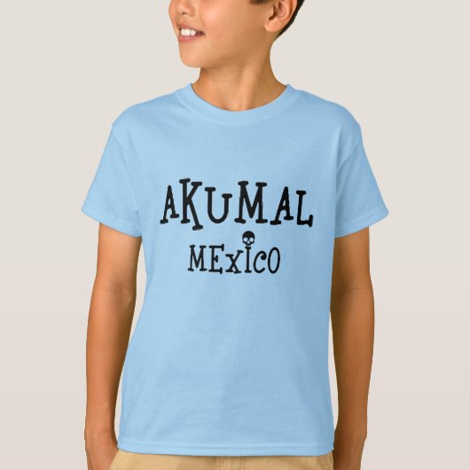 Akumal Mexico Design - Kinderen Basic T-Shirt (Voorkant)